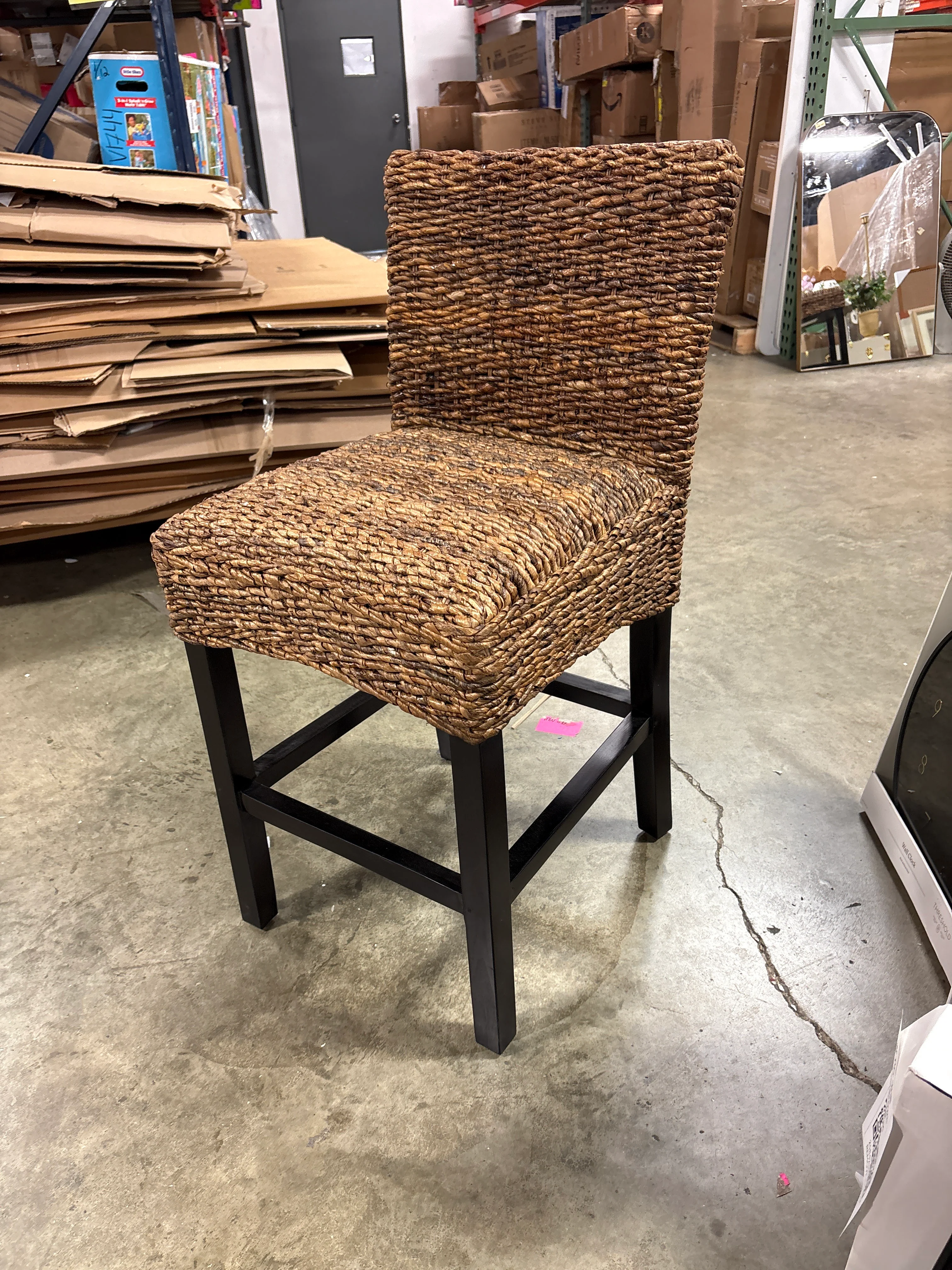 Felipe Counter Stool with Solid Wood Frame SHOWROOM ITEM - Image 2