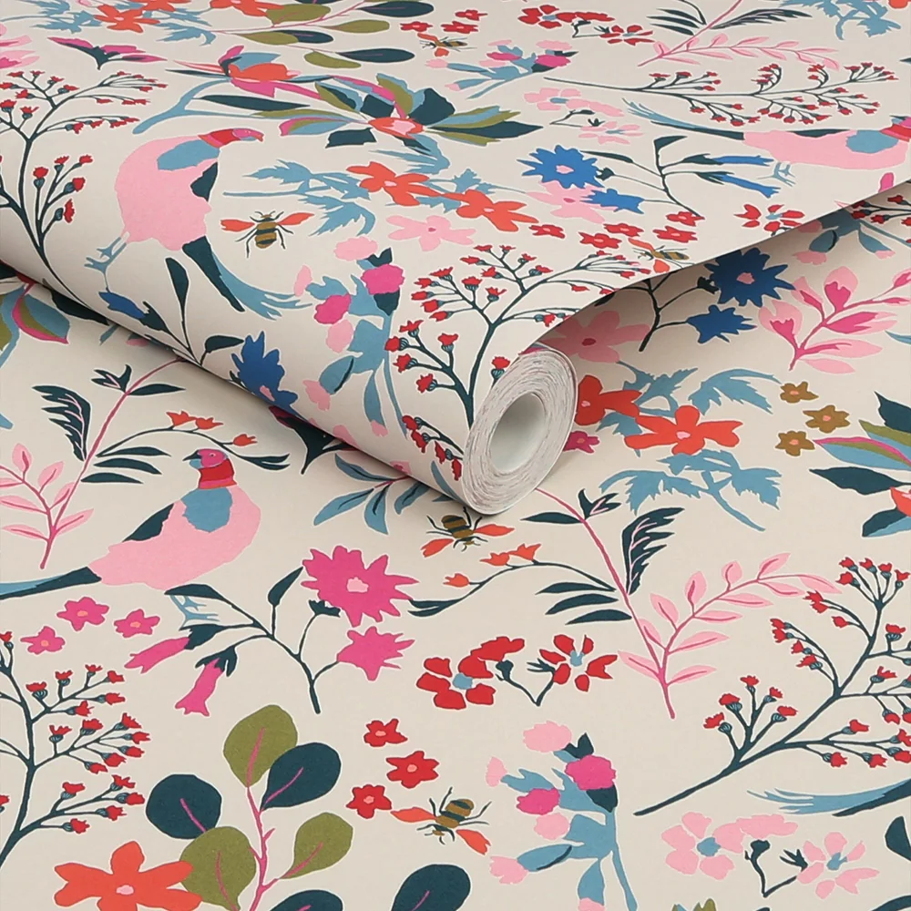Fields Edge Floral Antique Creme Wallpaper - Image 3