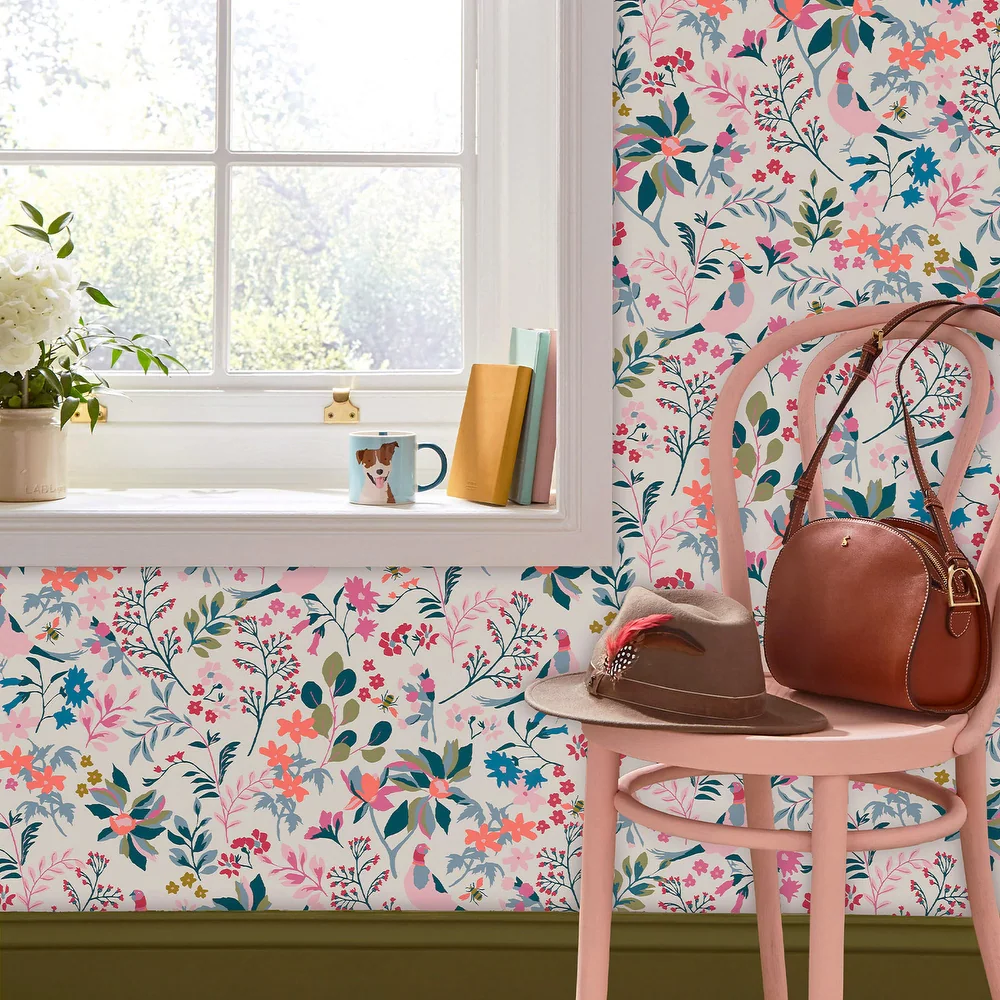 Fields Edge Floral Antique Creme Wallpaper - Image 4