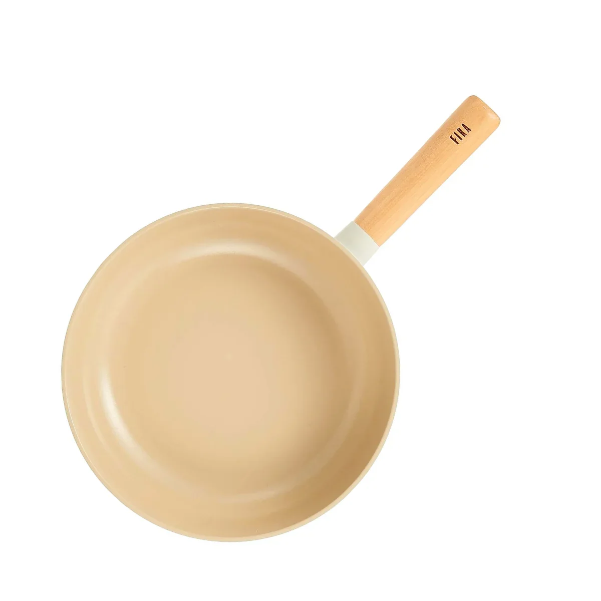 Nonstick Ceramic Coating Wok Pan with Wood Handle - Image 3