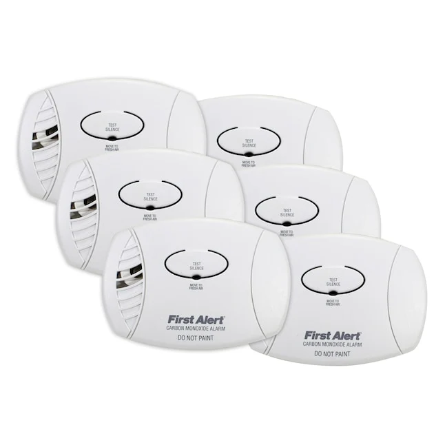 First Alert Battery-operated Carbon Monoxide Detector Set of 6, - Image 2