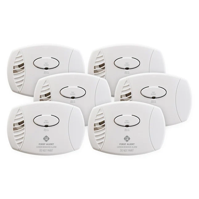 First Alert Battery-operated Carbon Monoxide Detector Set of 6, - Image 3