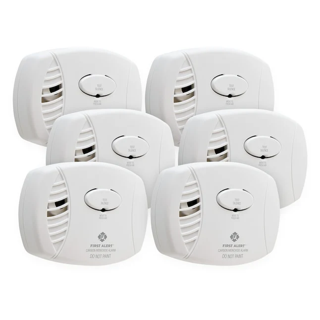 First Alert Battery-operated Carbon Monoxide Detector Set of 6, - Image 4