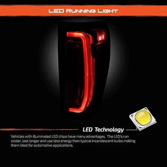 Fit 2019-2024 GMC Sierra 19-24 1500/2500 [Full LED] Tail Light Rear, - Image 4