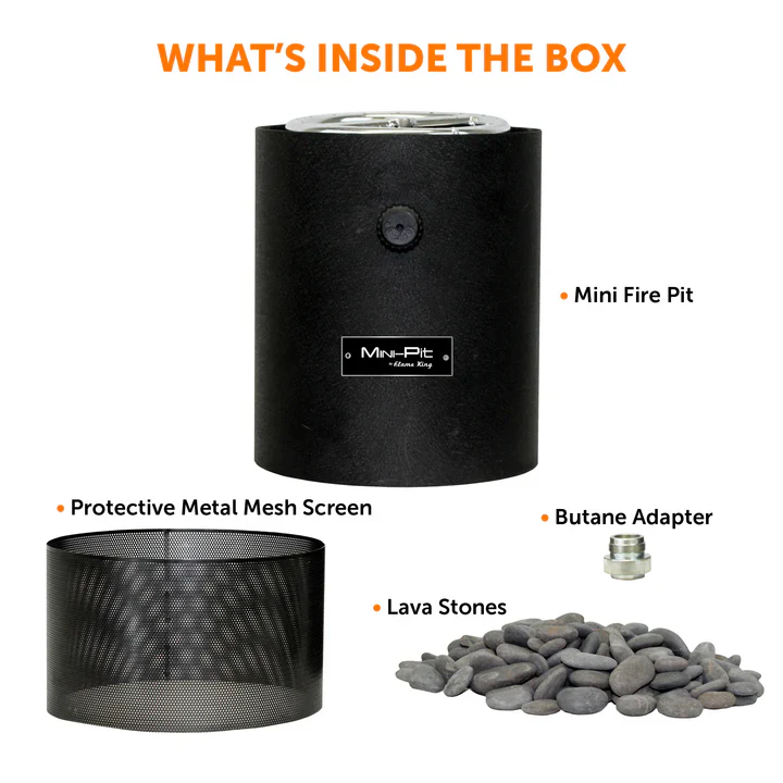 Flame King Smokeless Portable Mini Tabletop Fire Pit Dual Fuel Propane and Butane - Image 4