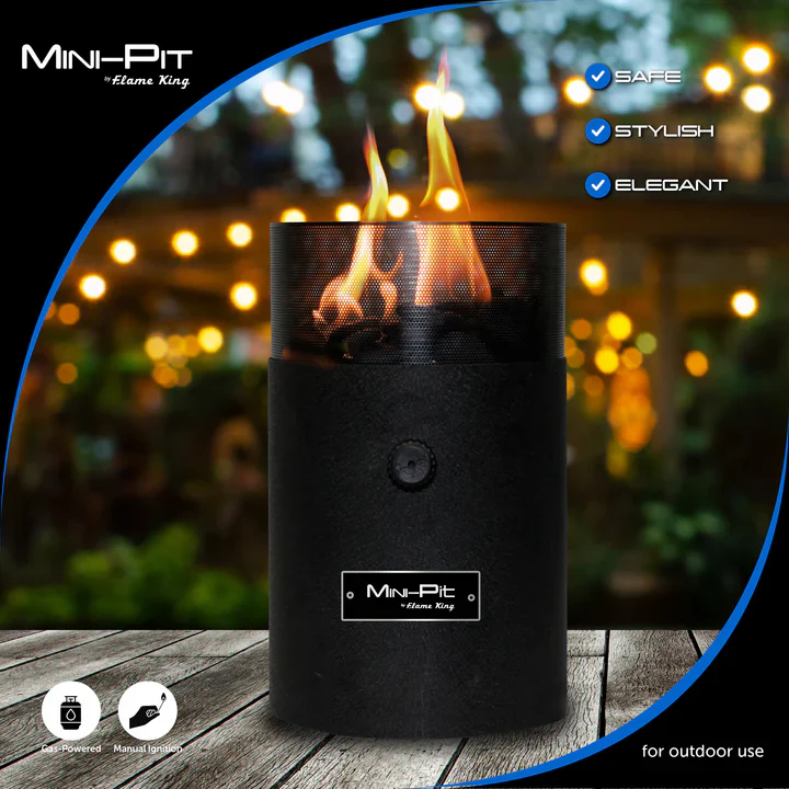 Flame King Smokeless Portable Mini Tabletop Fire Pit Dual Fuel Propane and Butane - Image 5