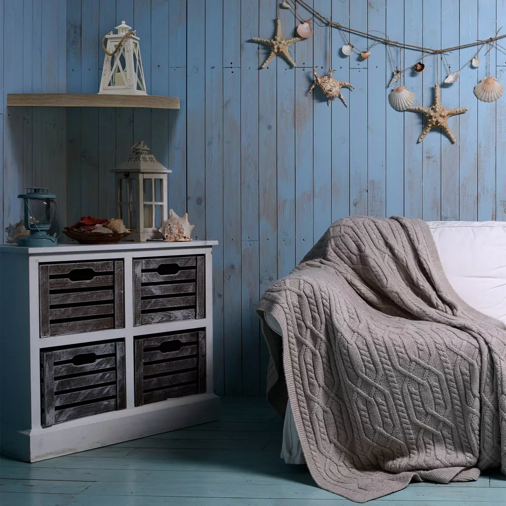 Floating Corner Shelf Wall Mounted Driftwood Gray - Image 4