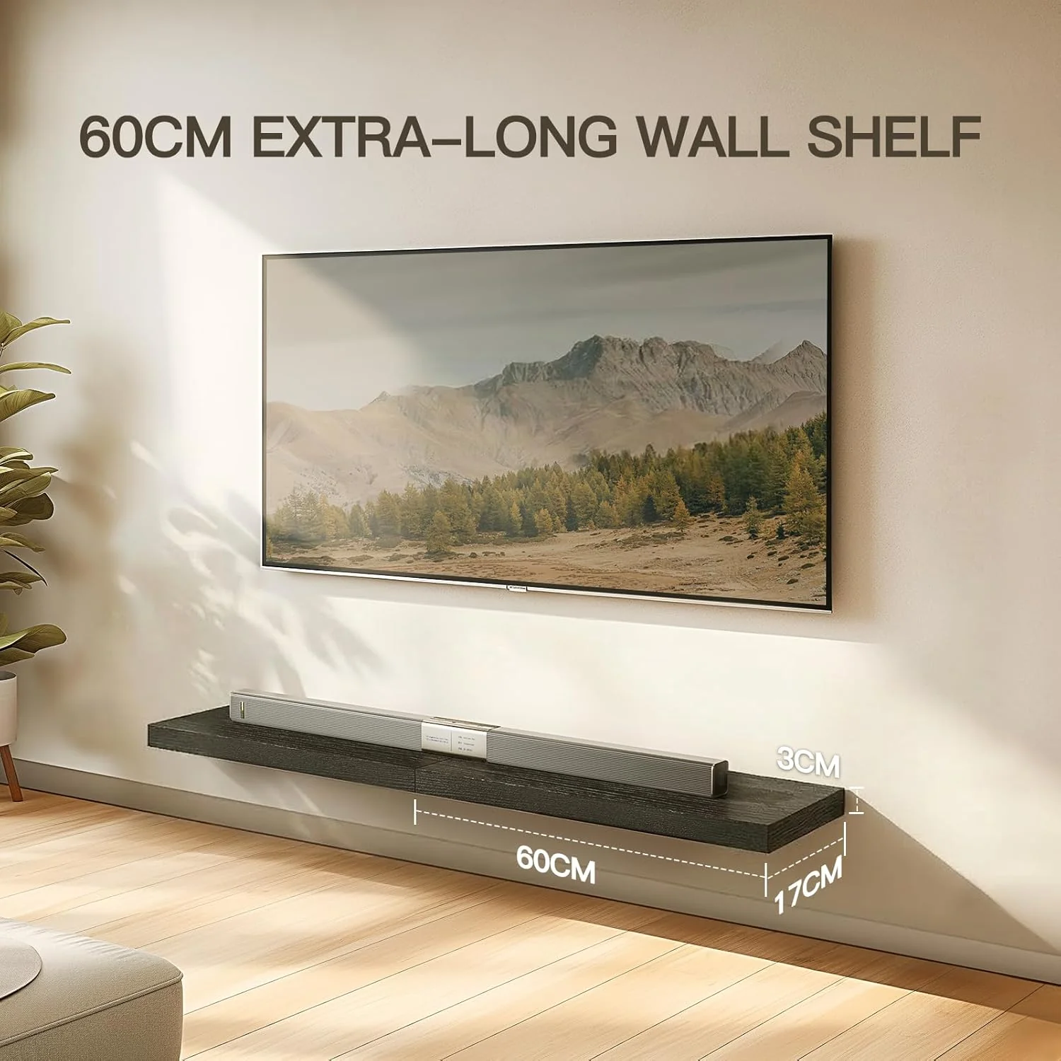 Floating Shelves Wall Mounted Set of 2 - Image 3
