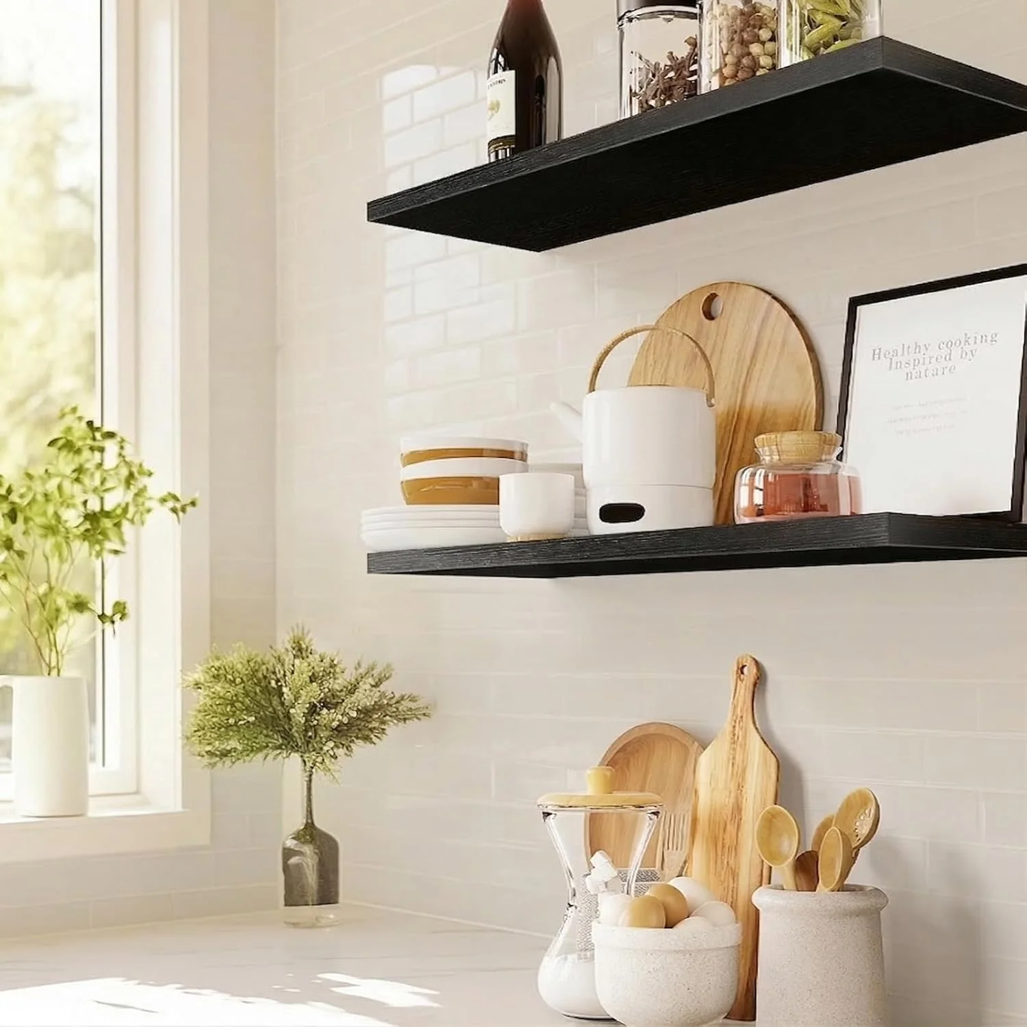 Floating Shelves Wall Mounted Set of 2 - Image 4
