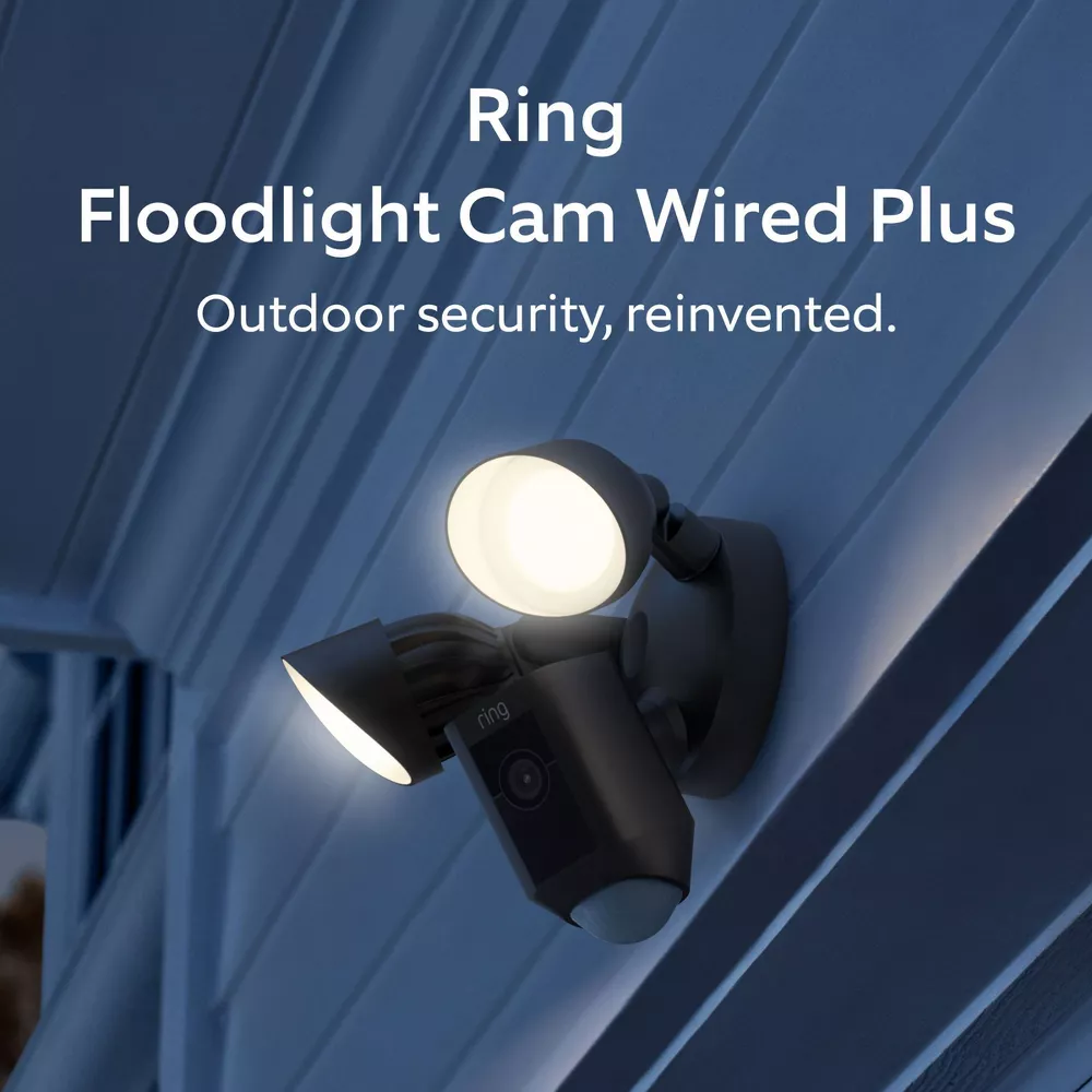 Floodlight Cam Wired Plus Security Camera - Black - Image 5