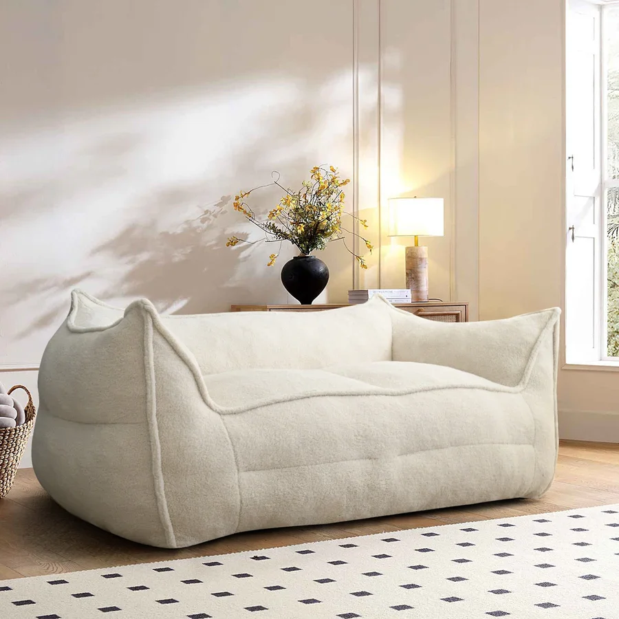 Floor Couch Soft Lazy Sofa Bean Bag Chair Sofa Loveseat - Image 4