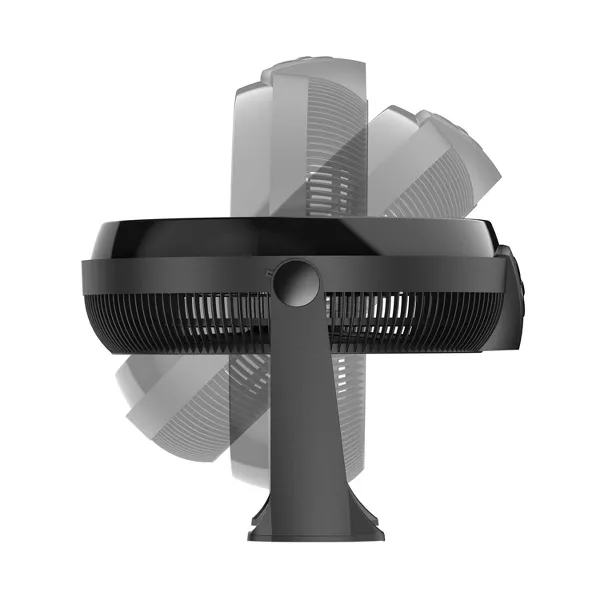 Floor Cyclone Fan without Remote: Adjustable Tilt, Wall Mountable, 3-Speed, Indoor Use, Black - Image 3