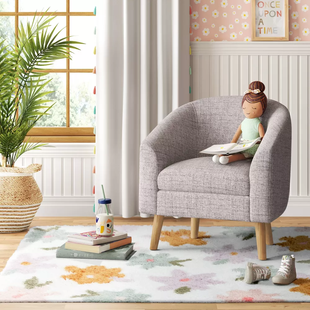 Floral Kids' Rug 4'x6' - Image 5