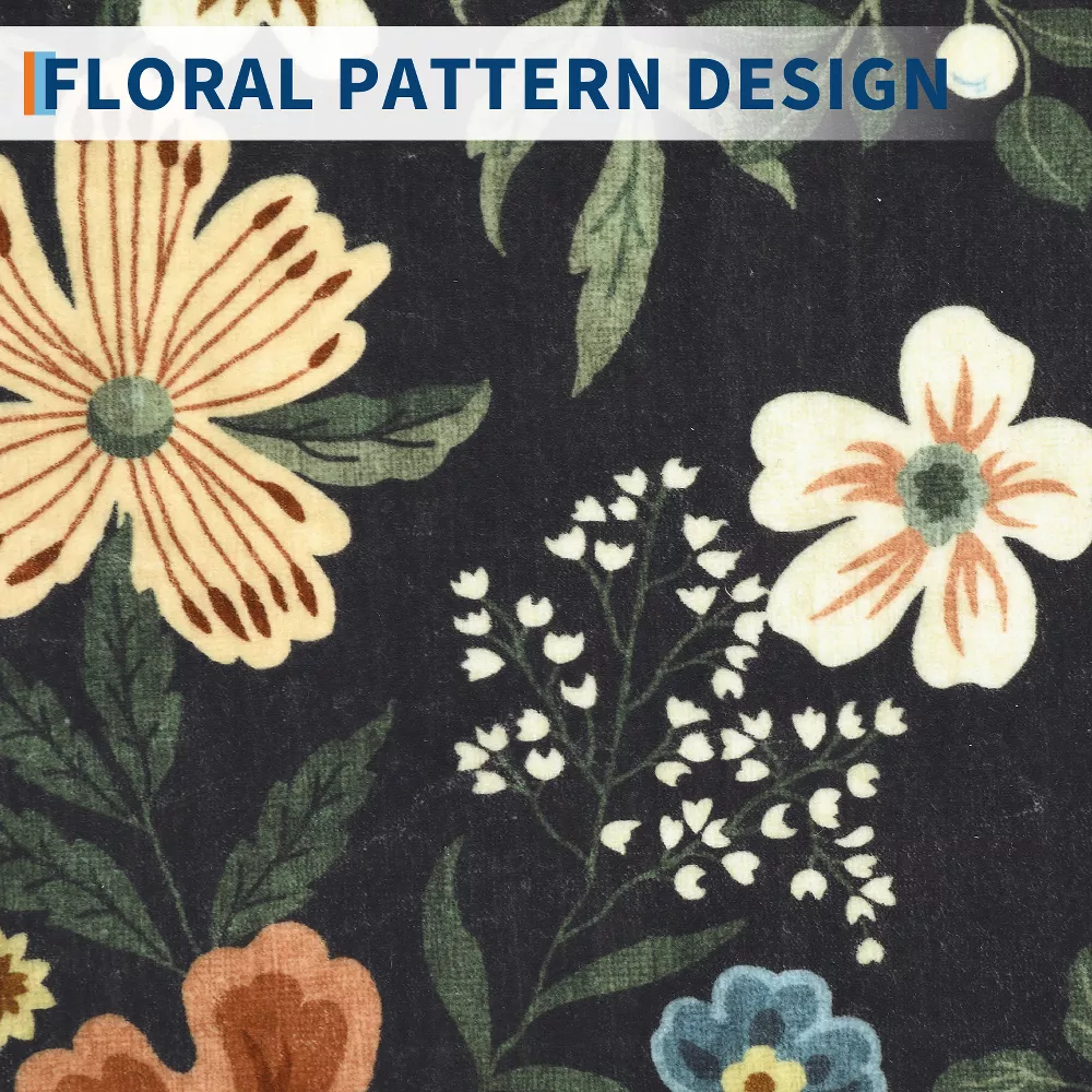 Flower 4x6 Kitchen Rugs Ultra-Thin Non Slip Washable Runner Rug - Image 5