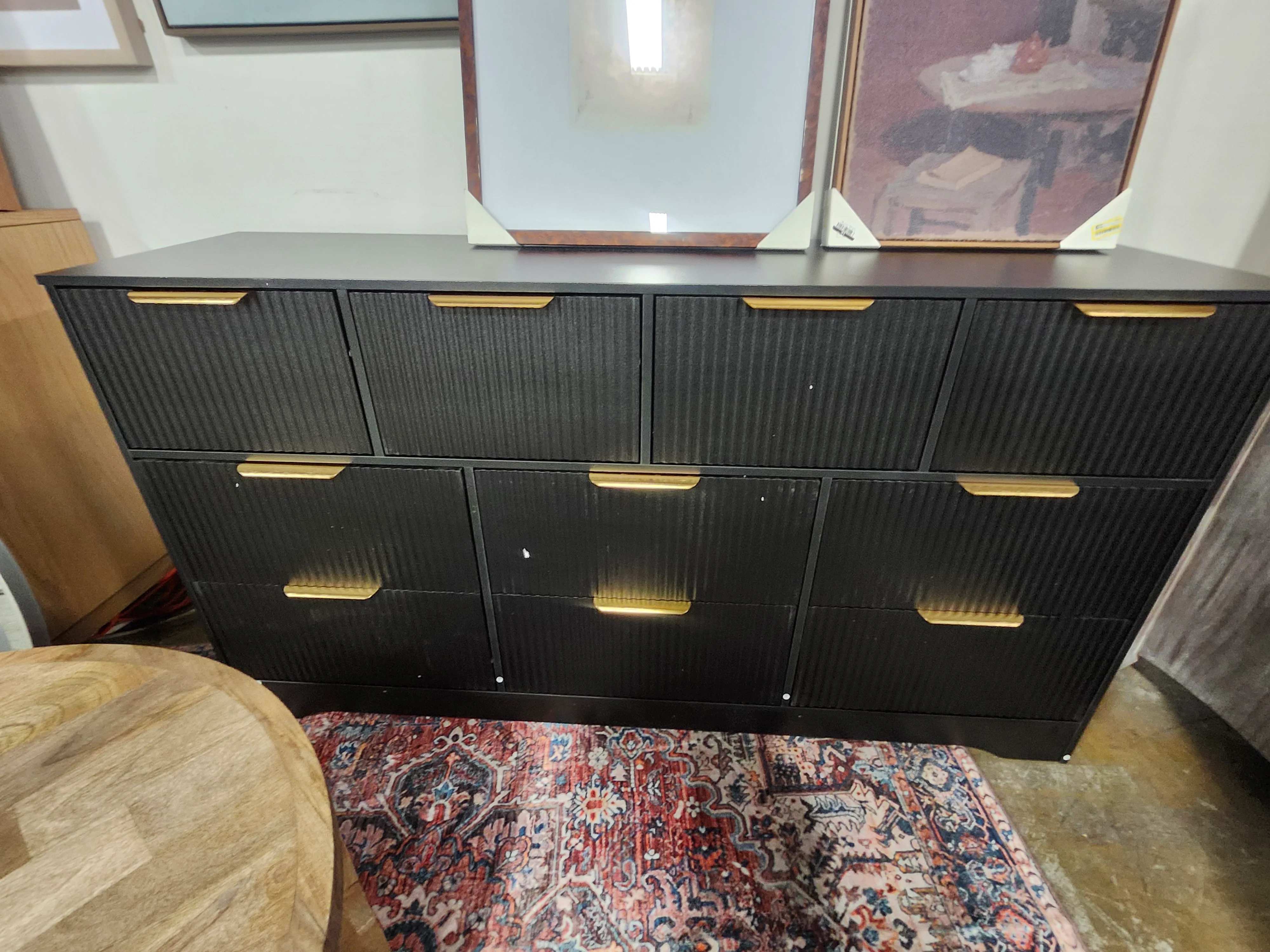 Fluted Dresser for Bedroom,10-Drawer Double Dresser SHOWROOM ITEM - Image 2