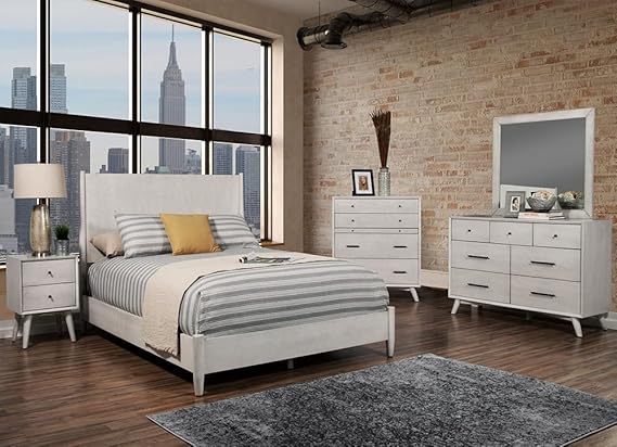 Flynn Mid Century Modern Wood Full HEADBOARD ONLY Gray - Image 5