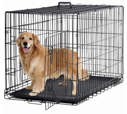 Foldable Metal Dog Crate for Large Dogs