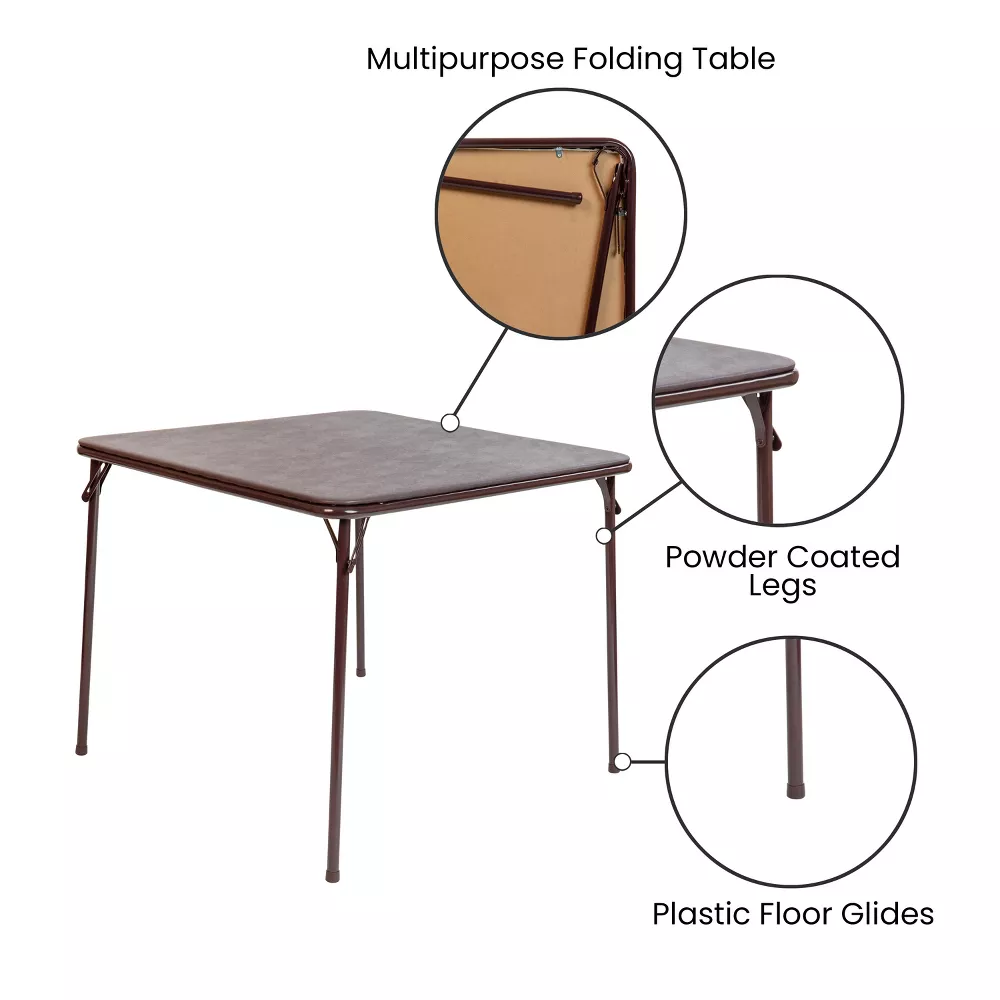 Folding Card Table - Lightweight Portable - Image 3