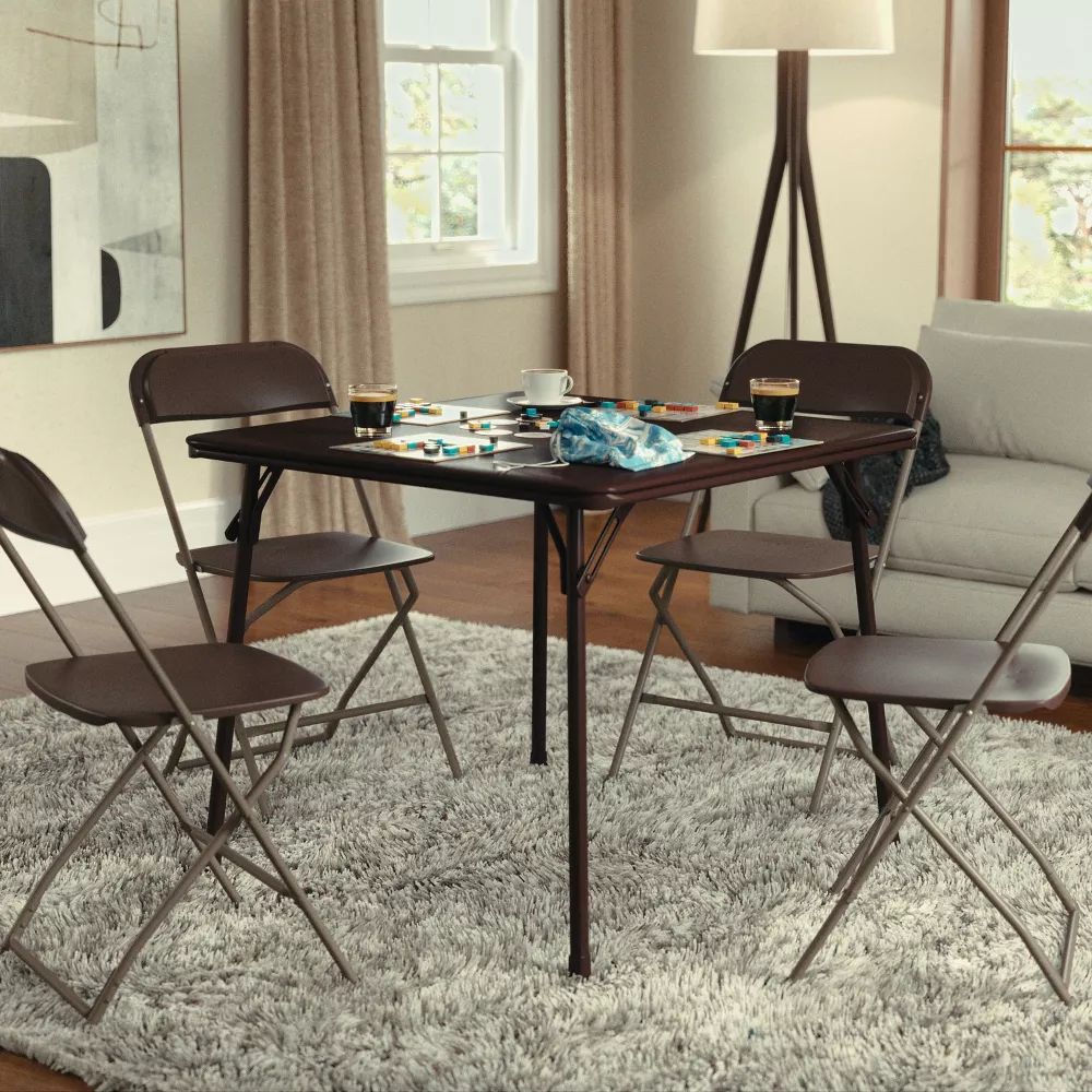 Folding Card Table - Lightweight Portable - Image 5