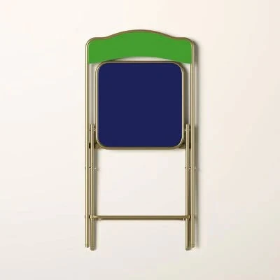 Folding Chair Green/Navy - Image 4