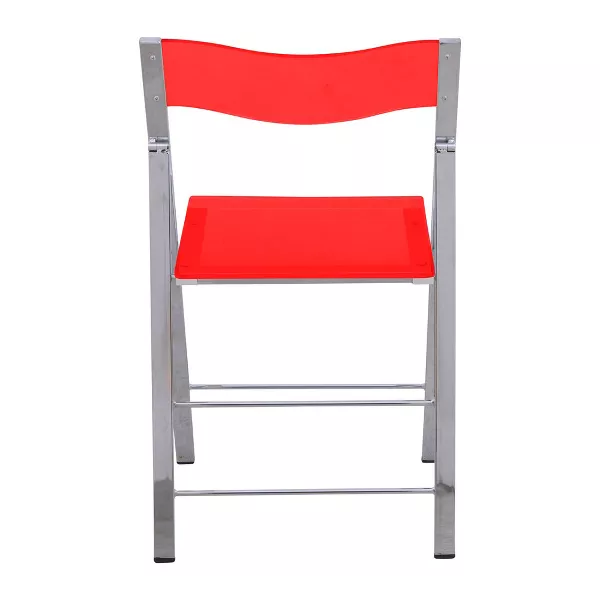 Folding Dining Chair with Stainless Steel Frame, - Image 2