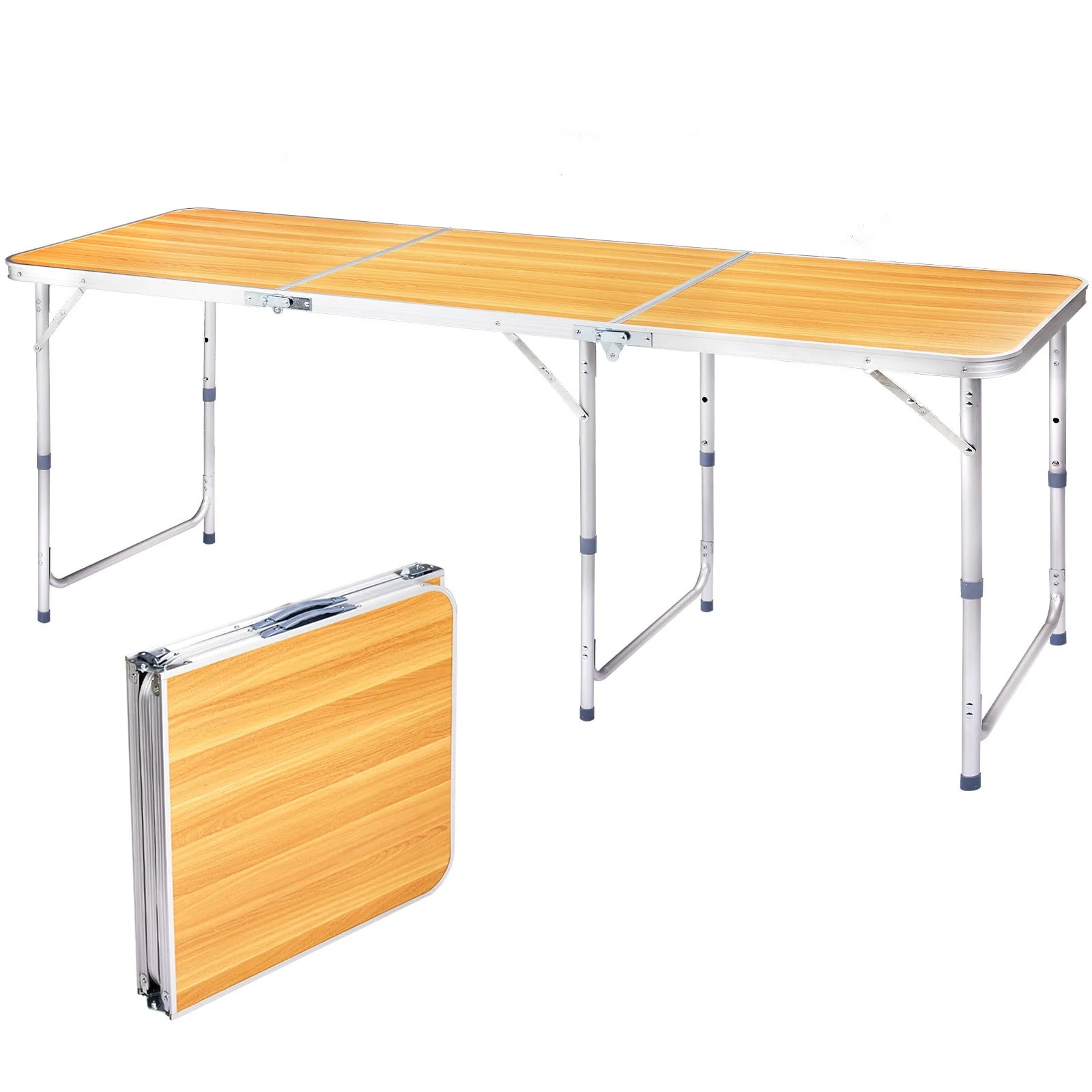 Folding Portable Camping Table, Yellow