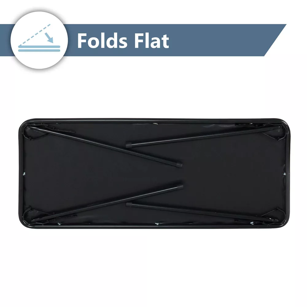 Folding Table Black - Image 4