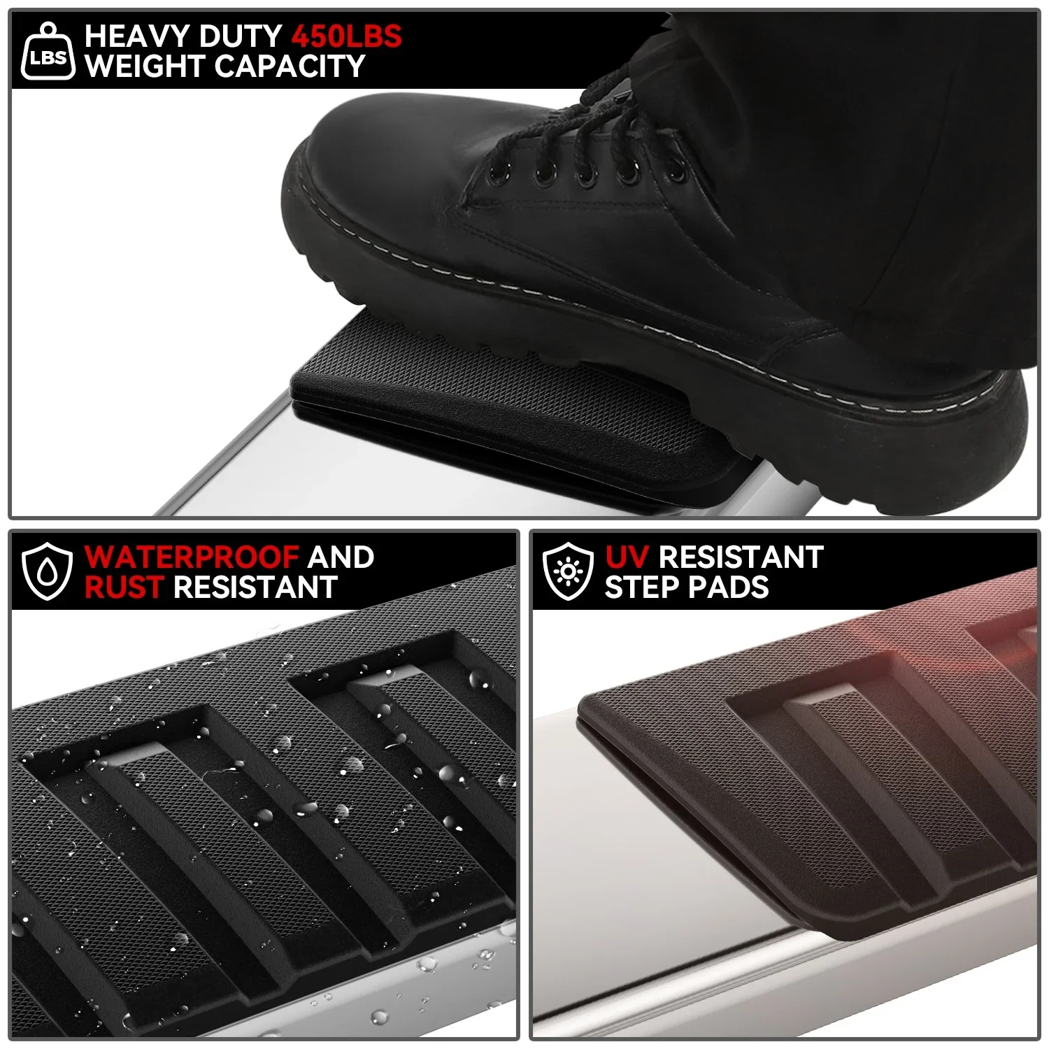 Crew Cab Side Step Nerf Bar Running Board - Image 5