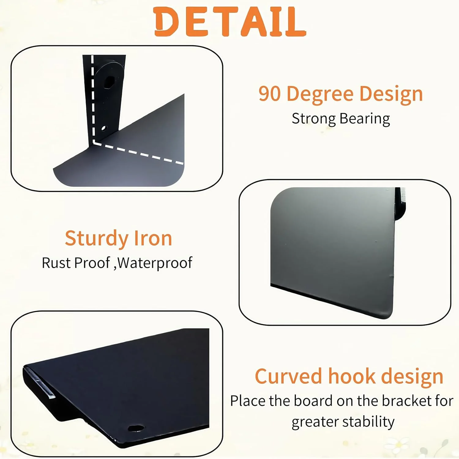 for Suncast Horizontal Shed Shelf Kit, Black, - Image 3