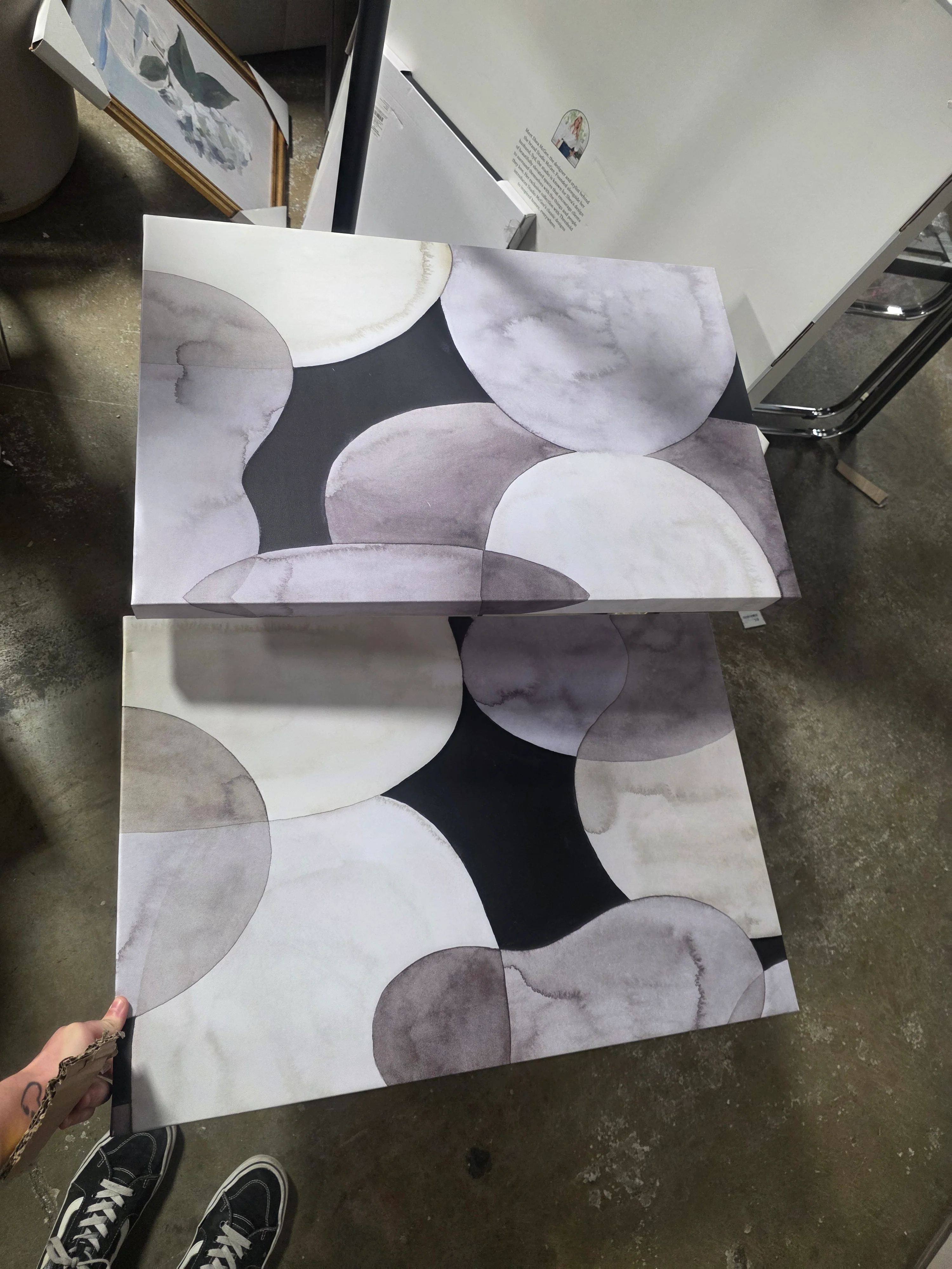 " Fresco Floral I " 2 - Pieces Painting Print - SHOWROOM ITEM - Image 2
