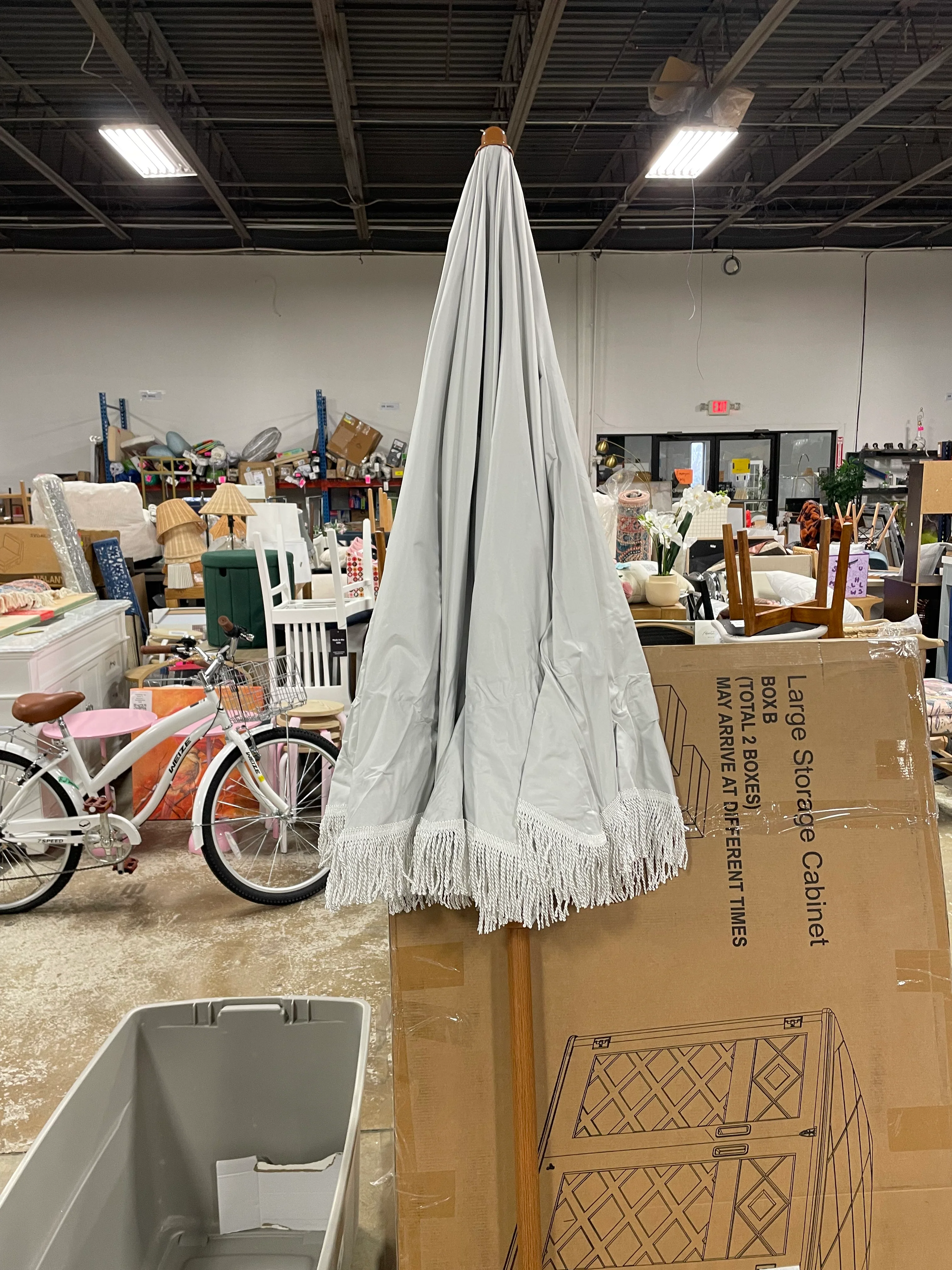 Fringe Patio Umbrella Fashionable Boho Vintage Tassels - Image 7