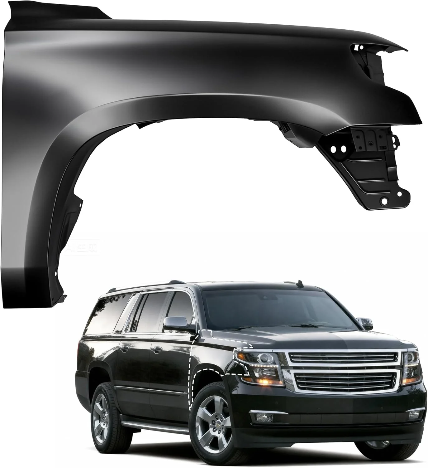 Front Right Passenger Side Fender Primed Steel (Right-Passenger Side) - Image 3
