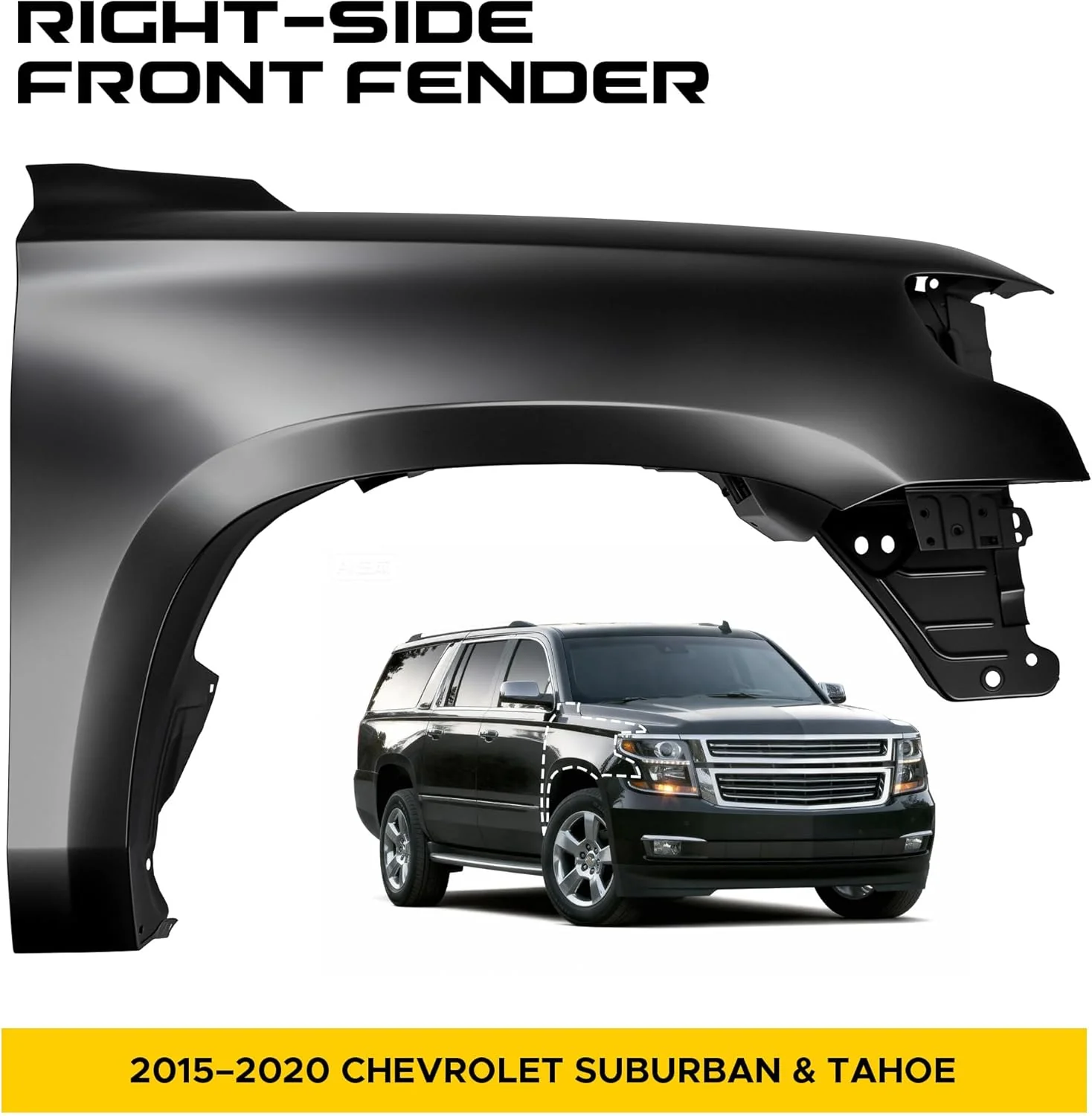 Front Right Passenger Side Fender Primed Steel (Right-Passenger Side) - Image 5