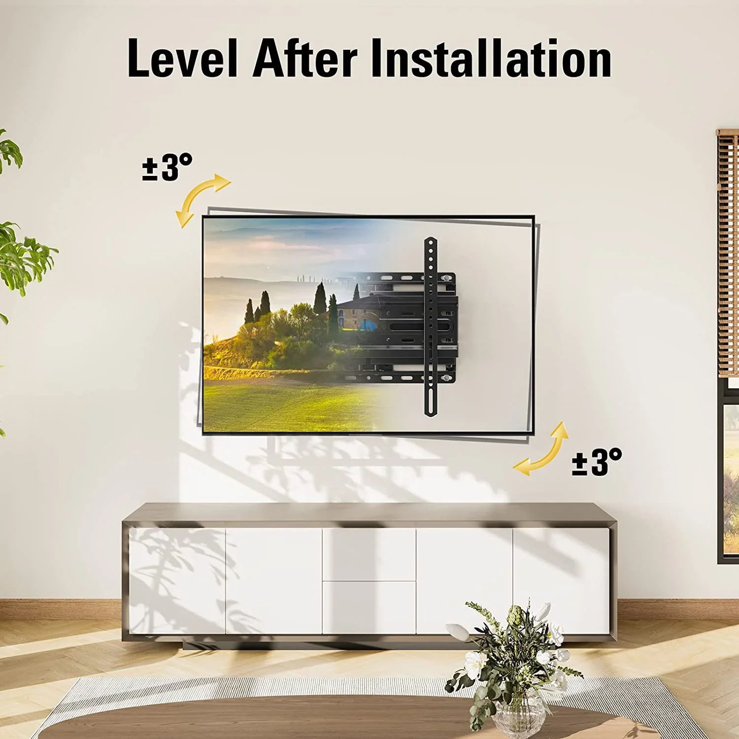 Full Motion TV Wall Mount with Swivel and Tilt - Image 3
