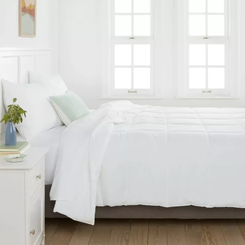 All Season Comforter Insert White Full/Queen - Image 5