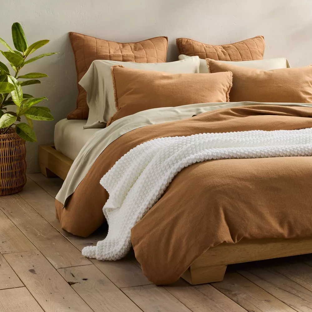 Full/Queen Chunky Knit Bed Blanket White - Image 5