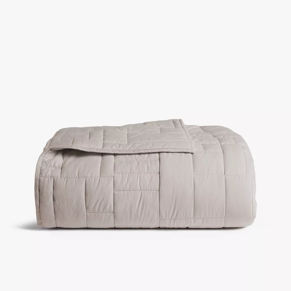 Cozy Block Quilt Parchment Full/Queen