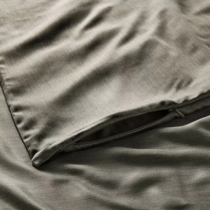 Full/Queen Rayon from Bamboo Comforter Set Olive Green - Image 2