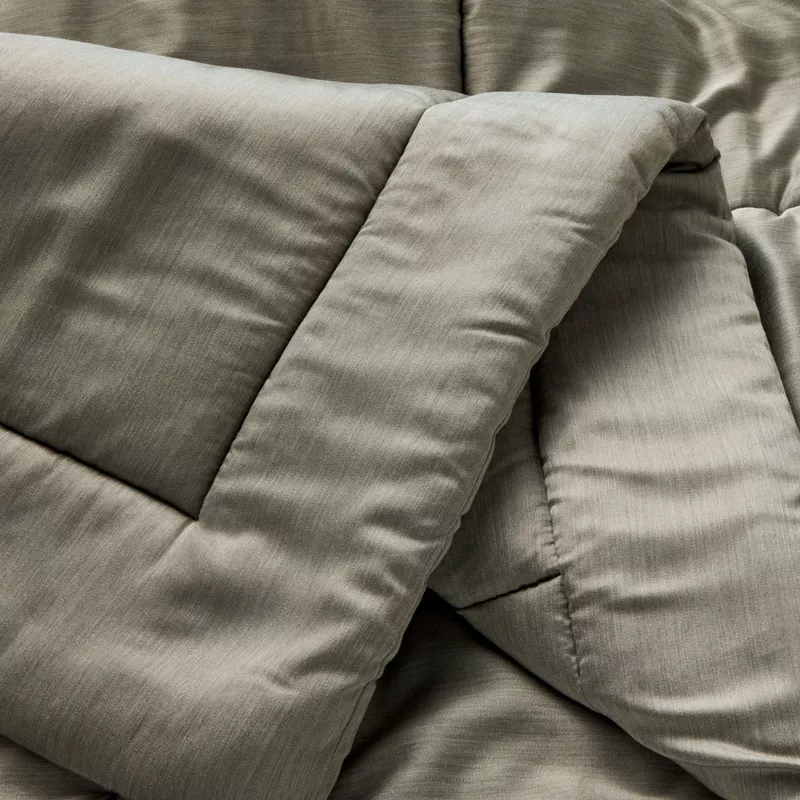 Full/Queen Rayon from Bamboo Comforter Set Olive Green - Image 3