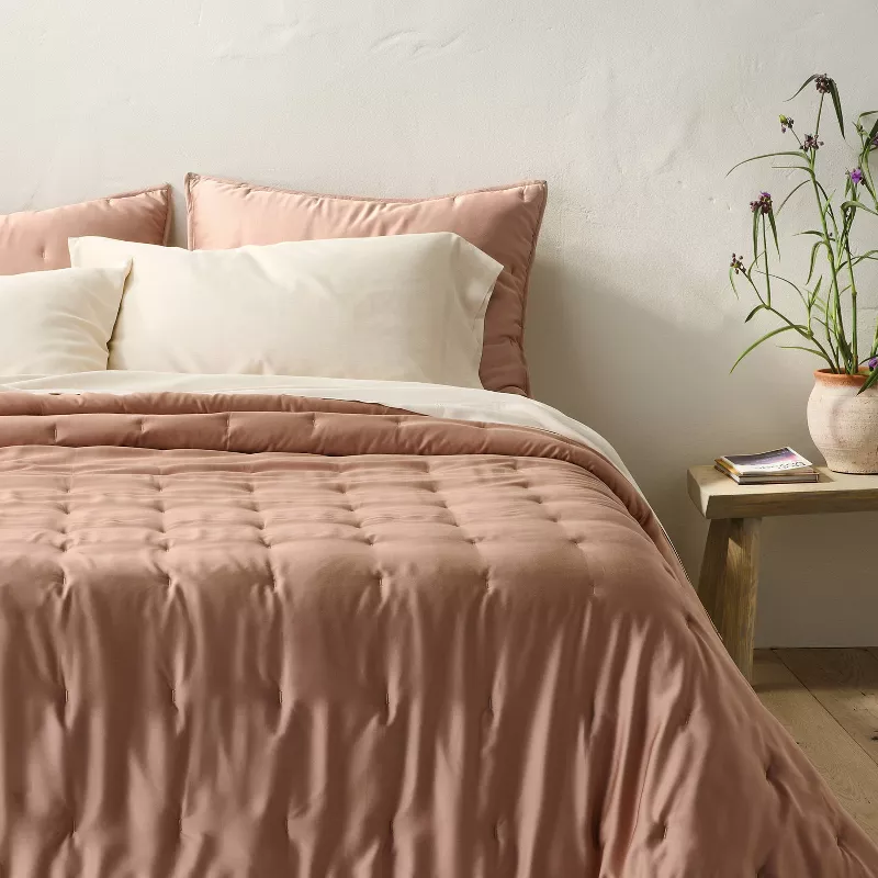 Full/Queen Rayon from Bamboo Quilt Light Adobe Clay