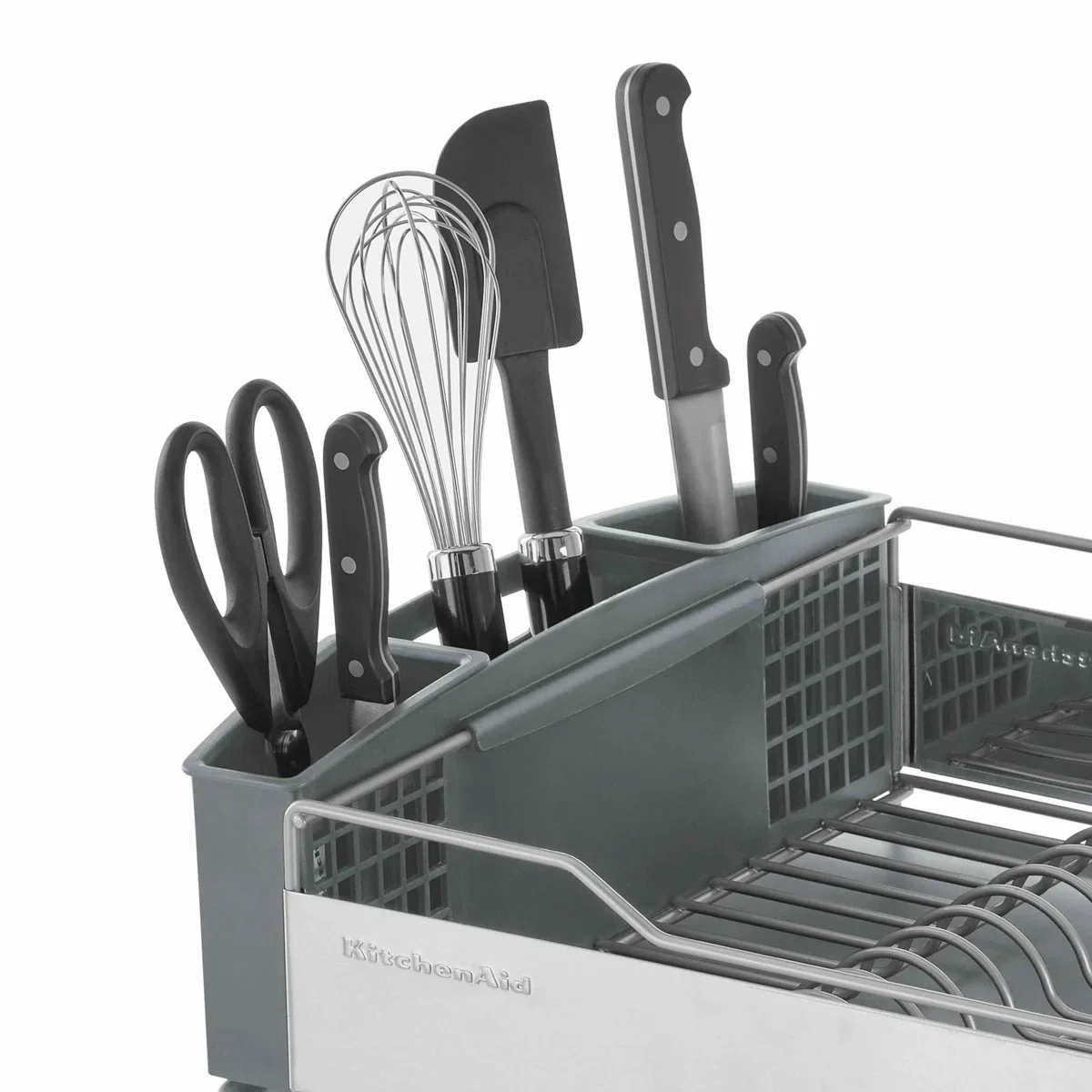 Full Size Dish Rack, Light Grey - Image 4