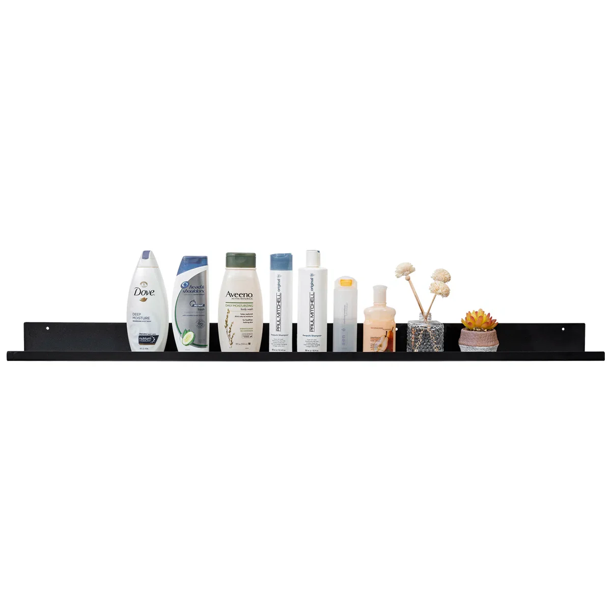 Gailyn Black Metal Wall Floating Shelf - Image 4