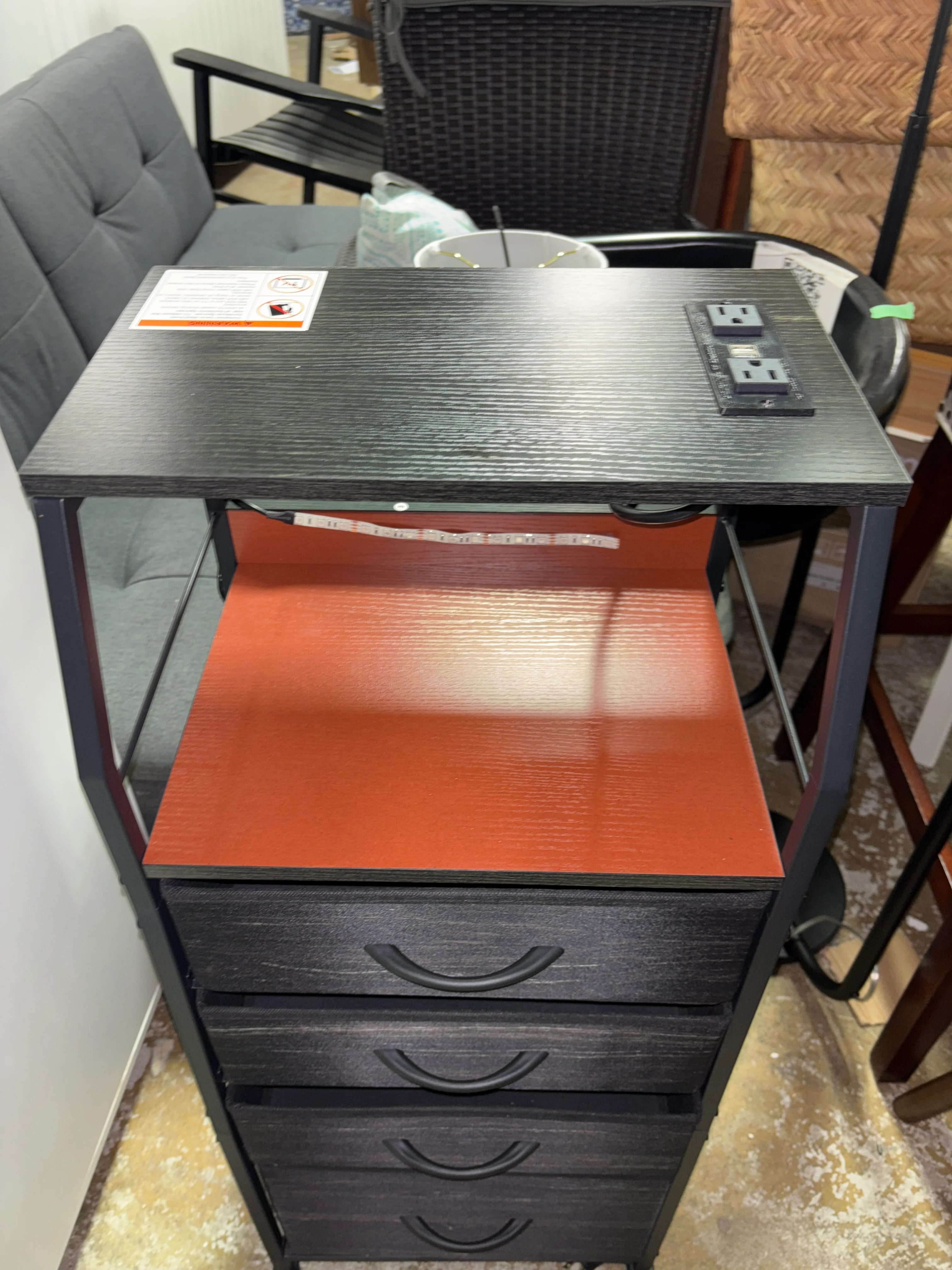 GALAXHERO Dresser with 4 Drawers - Tall SHOWROOM ITEM - Image 3