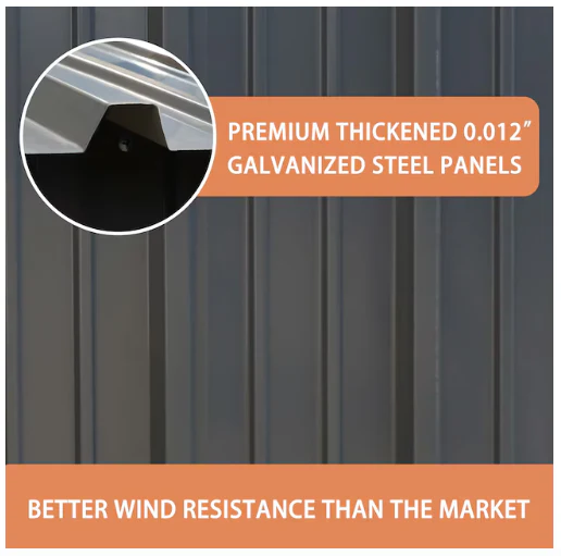 Galvanized Steel Storage Shed - Image 3