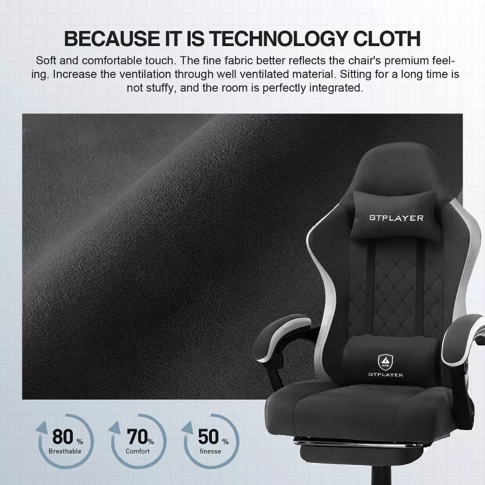 Gaming Chair, 300lbs Capacity - Image 5