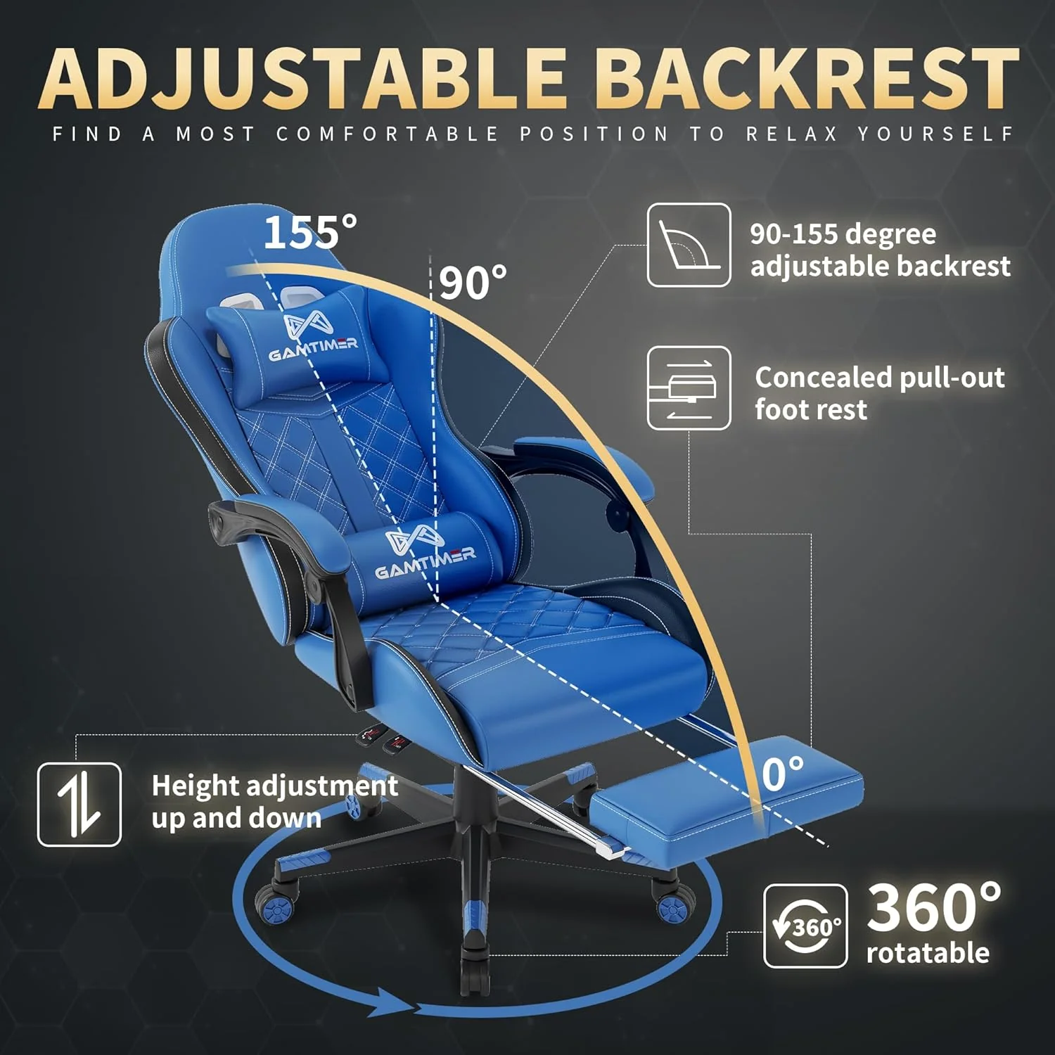 Gaming Adult, High Back Computer Chair - Image 2