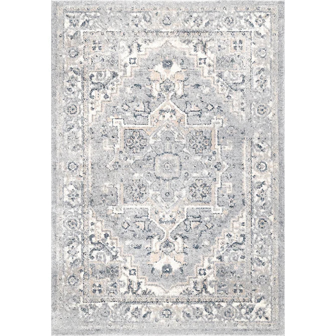Gena Distressed Transitional Medallion Area Rug 8'x10'