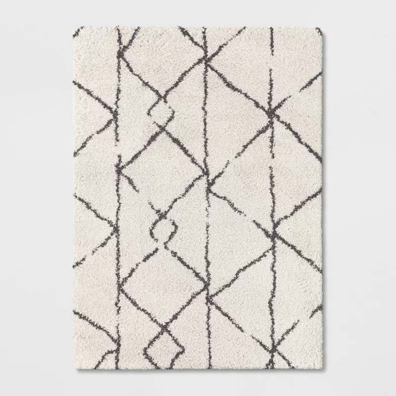 Geometric Design Woven Rug - 7'8"x9'10"