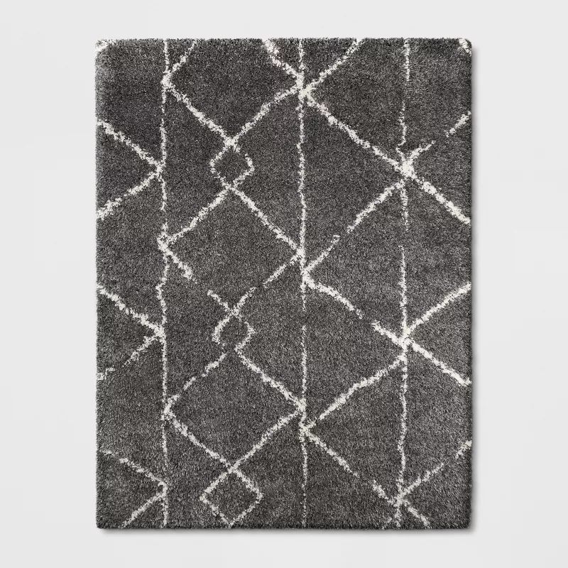 Geometric Design Woven Rug - 9'x12'