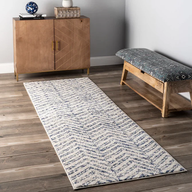 Geometric Rosanne Area Rug 2'8"x8' Runner - Image 2